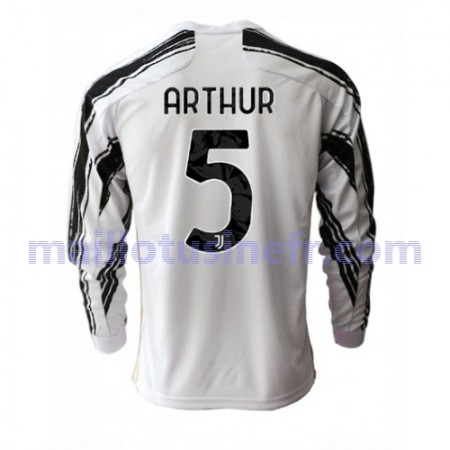 Maillot de Foot Juventus Arthur Melo 5 Domicile 2020-21 Manches Longues